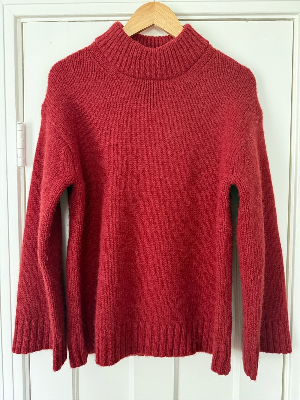 Rebecca Taylor Red Cowlneck Sweater M